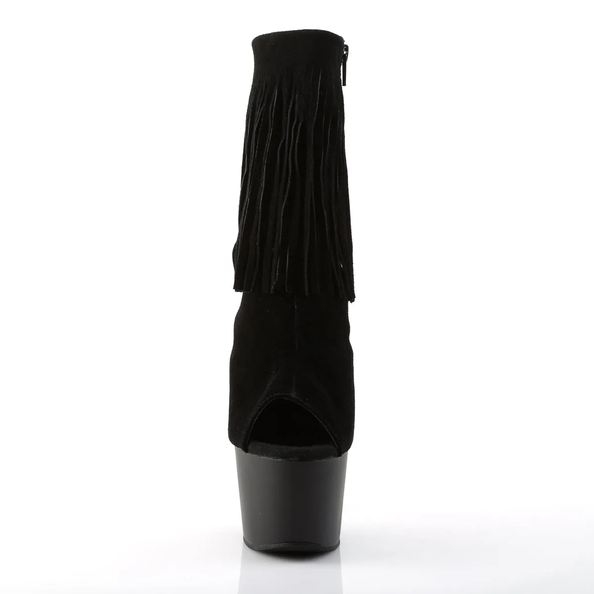 ADORE-1019 Pleaser Black Suede Sexy Platform Shoes (Pole Dancing Heels)
