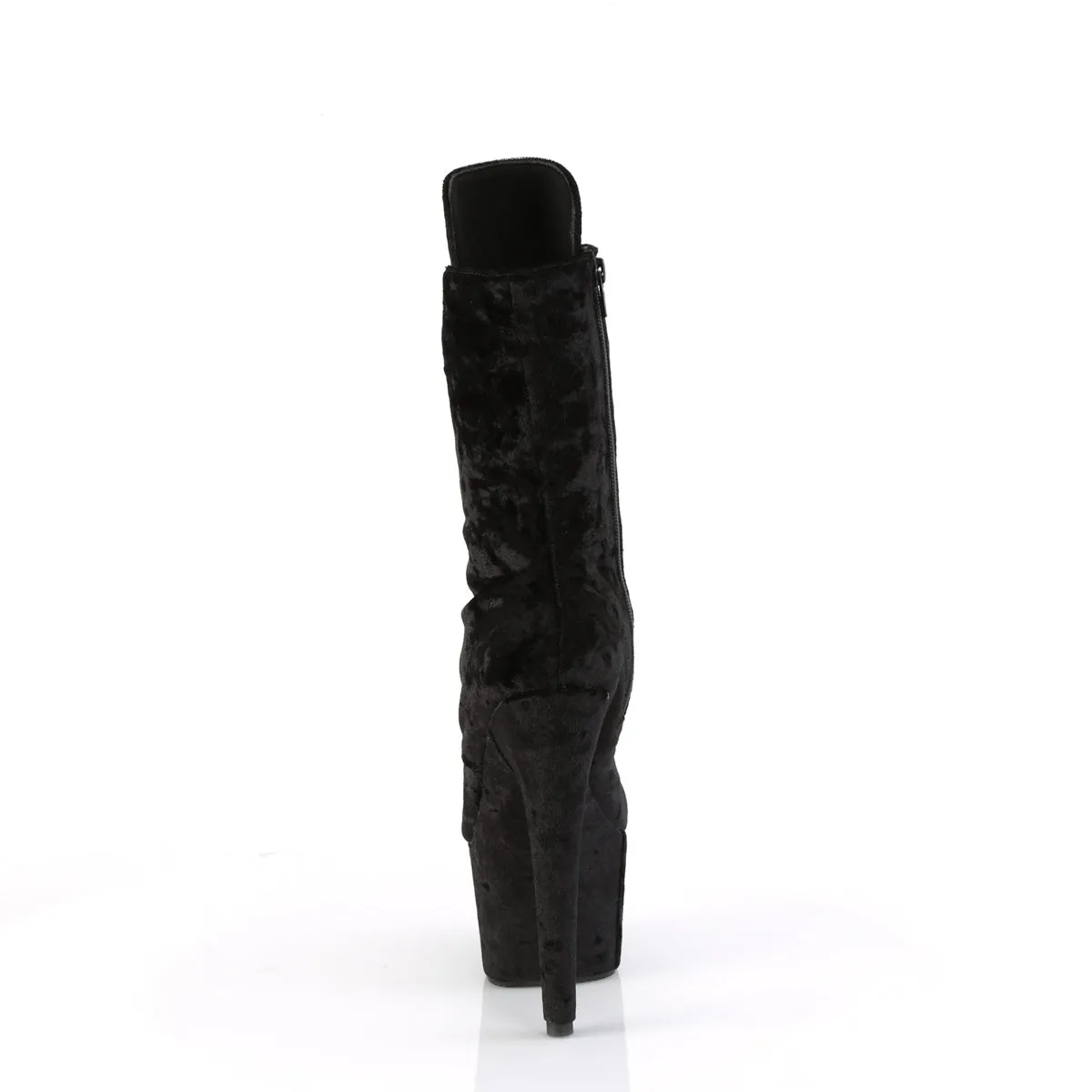 ADORE-1045VEL Pleaser Black Velvet Sexy Platform Shoes (Pole Dancing Heels)
