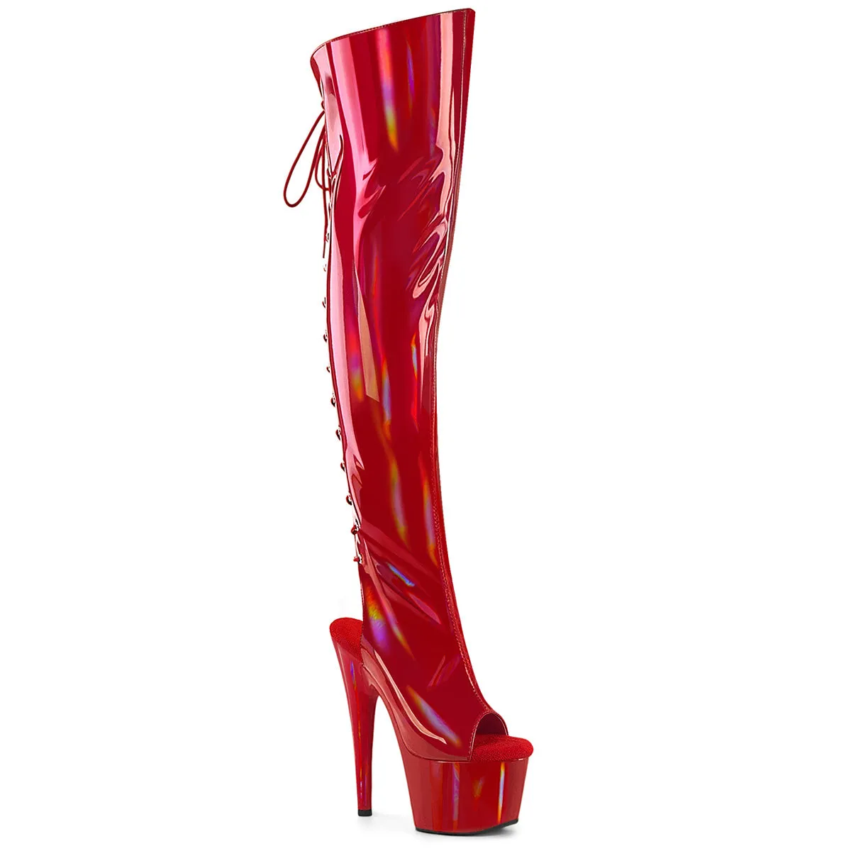 ADORE-3019HWR Pleaser Red Sexy Platform Shoes (Pole Dancing Heels)
