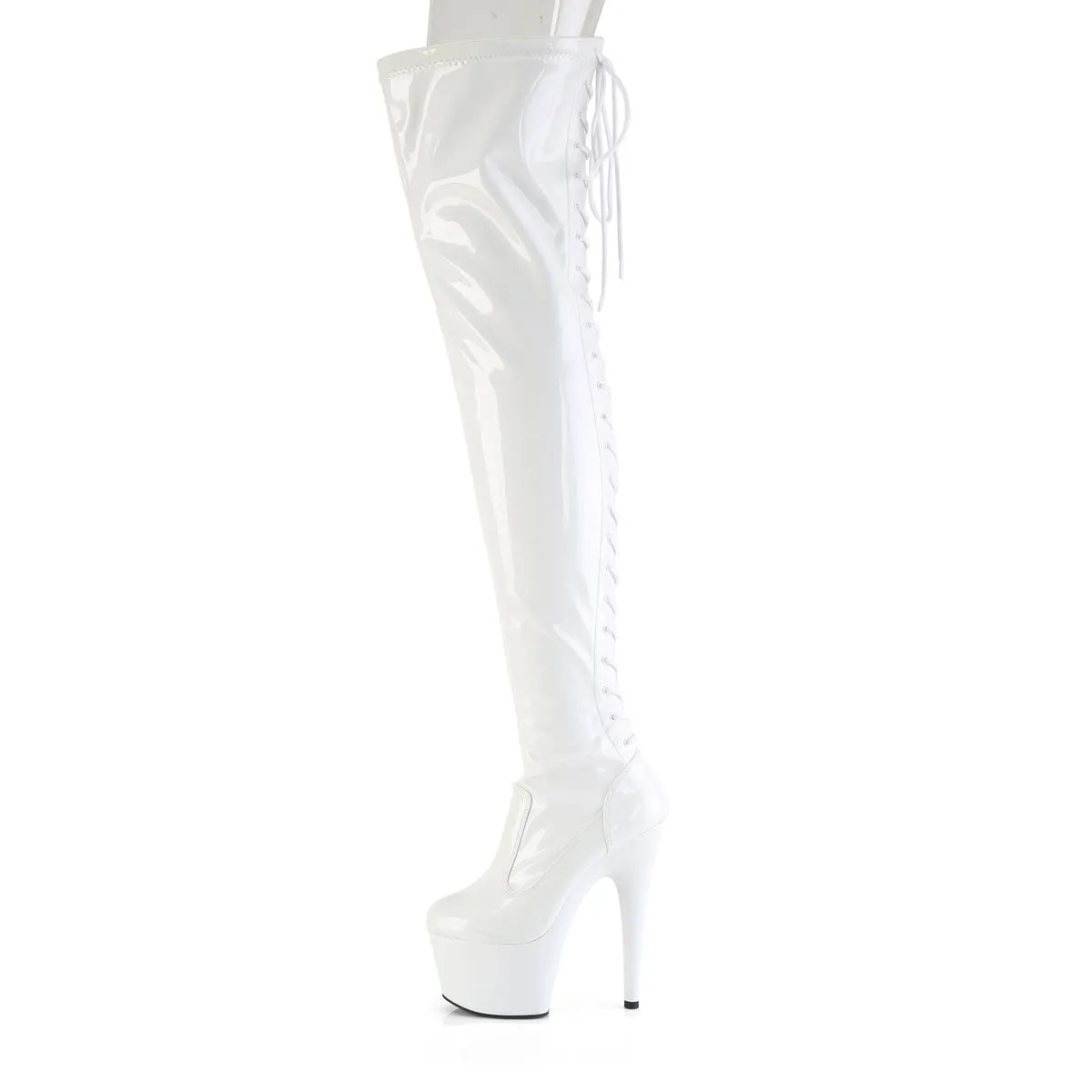 ADORE-3850 Pleaser White Sexy Platform Shoes (Pole Dancing Heels)