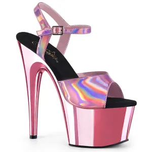 ADORE-709HGCH Pleaser Baby Pink Hologram Sexy Platform Shoes (Pole Dancing Heels)