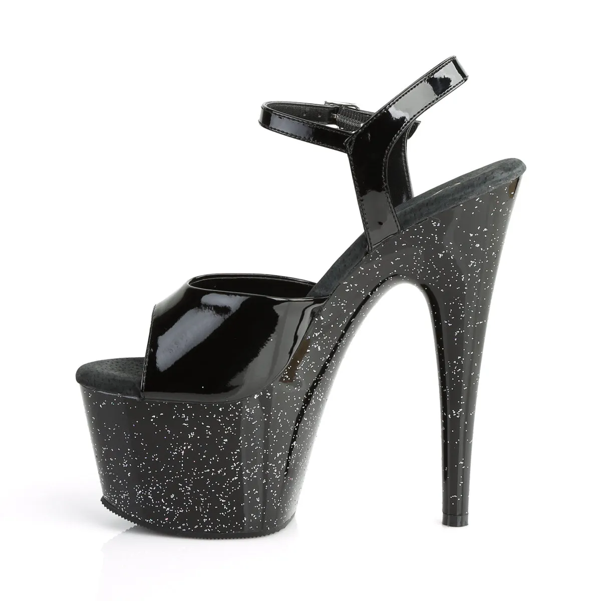 ADORE-709MG Pleaser Black Patent Sexy Platform Shoes (Pole Dancing Heels)