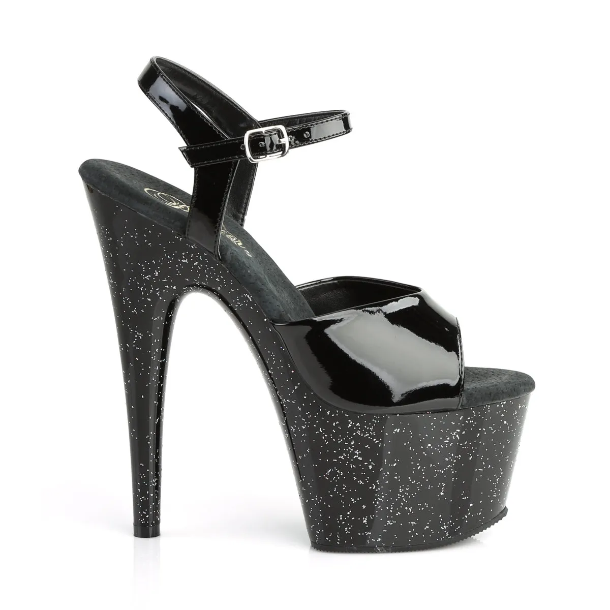 ADORE-709MG Pleaser Black Patent Sexy Platform Shoes (Pole Dancing Heels)