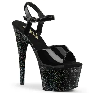 ADORE-709MG Pleaser Black Patent Sexy Platform Shoes (Pole Dancing Heels)
