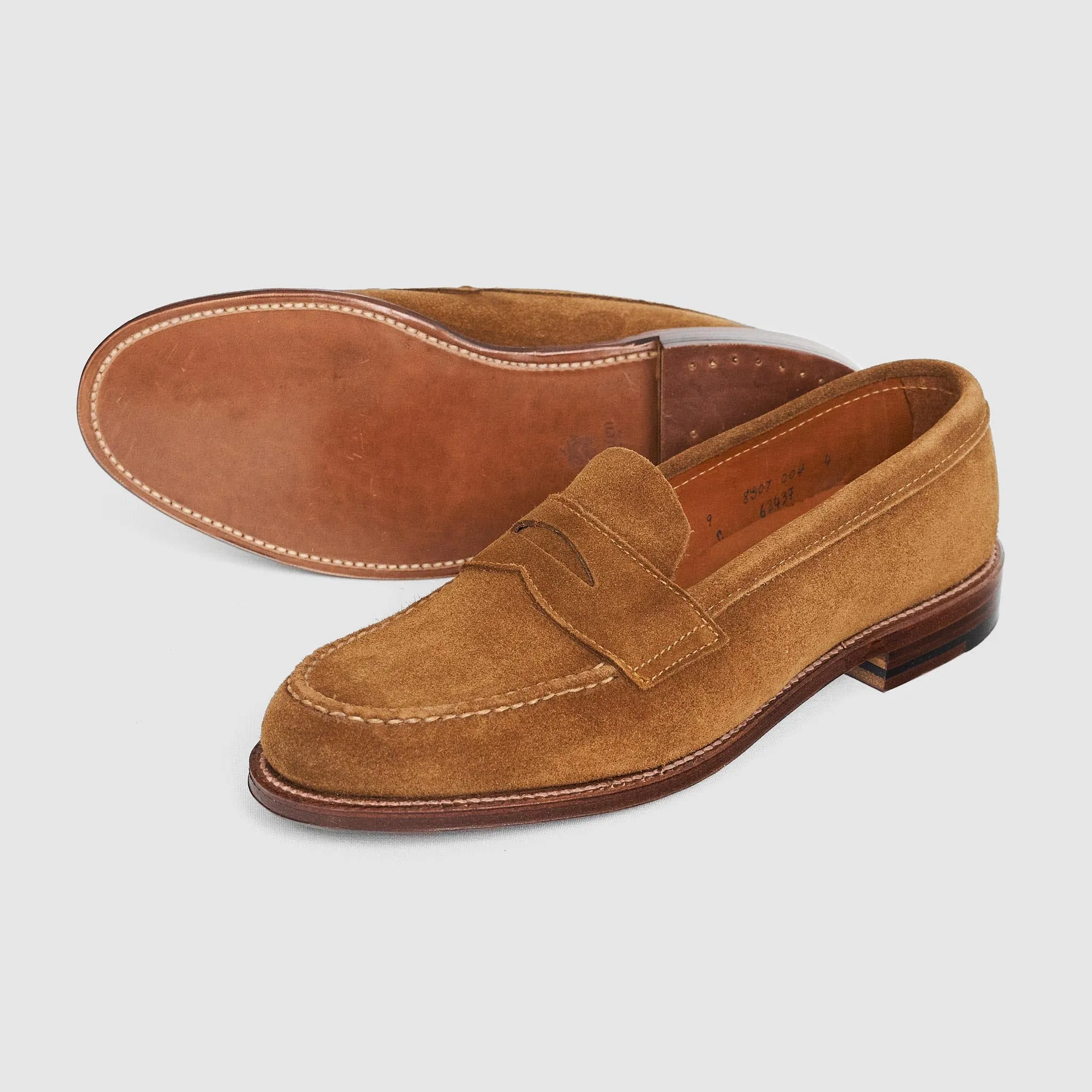 Alden Penny Loafers Snuff Suede 6243F