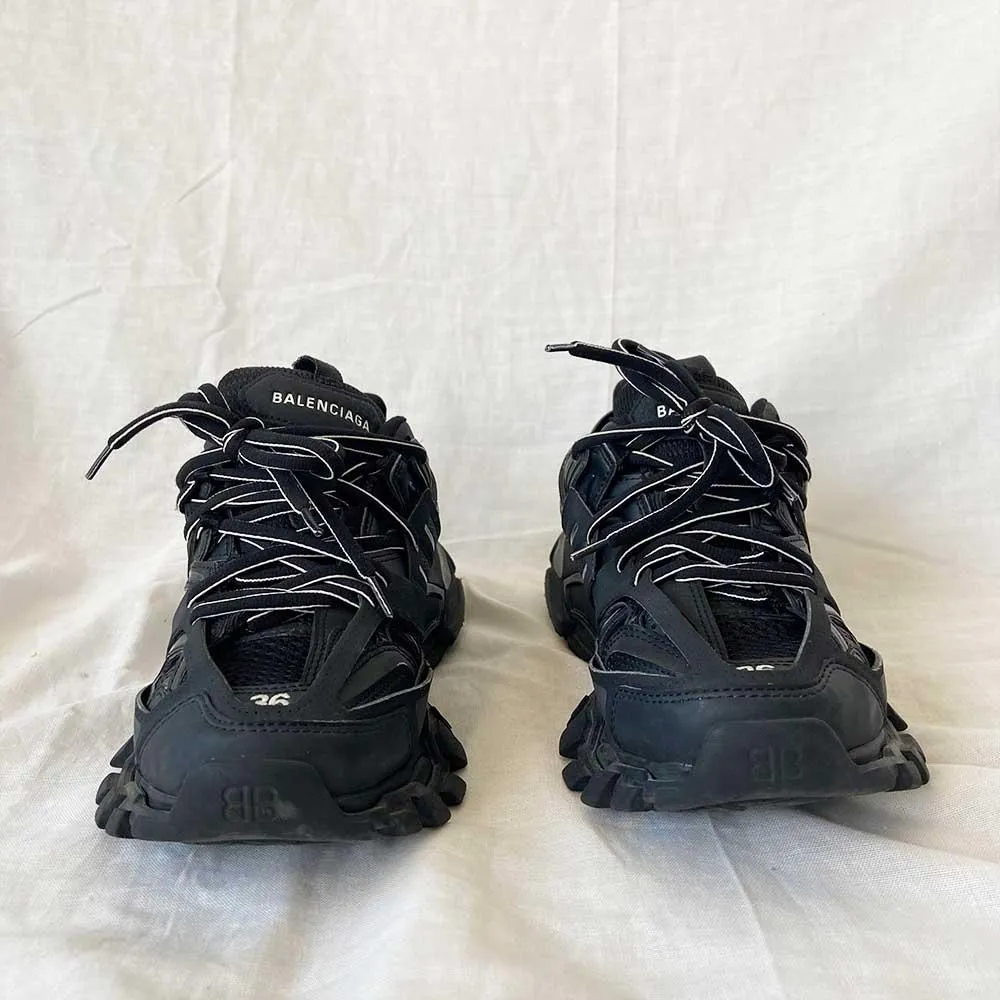 Balenciaga Black Track Sneakers, 36