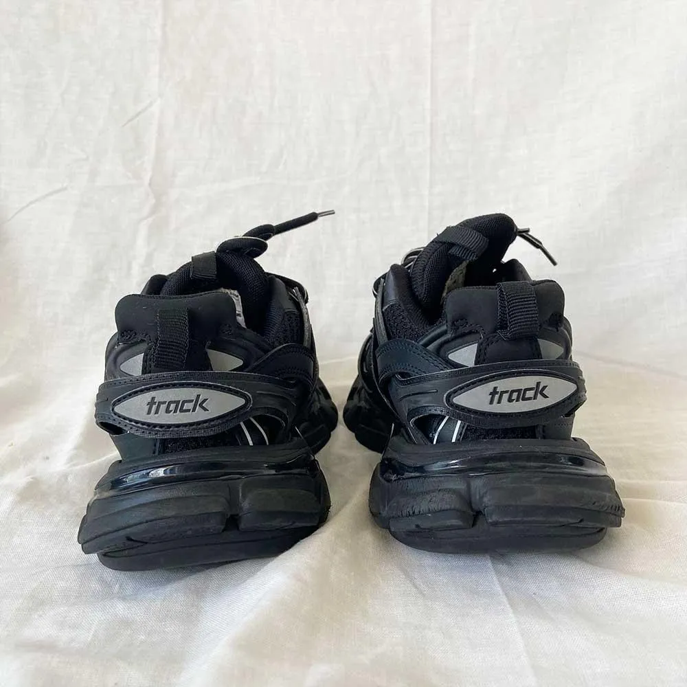 Balenciaga Black Track Sneakers, 36
