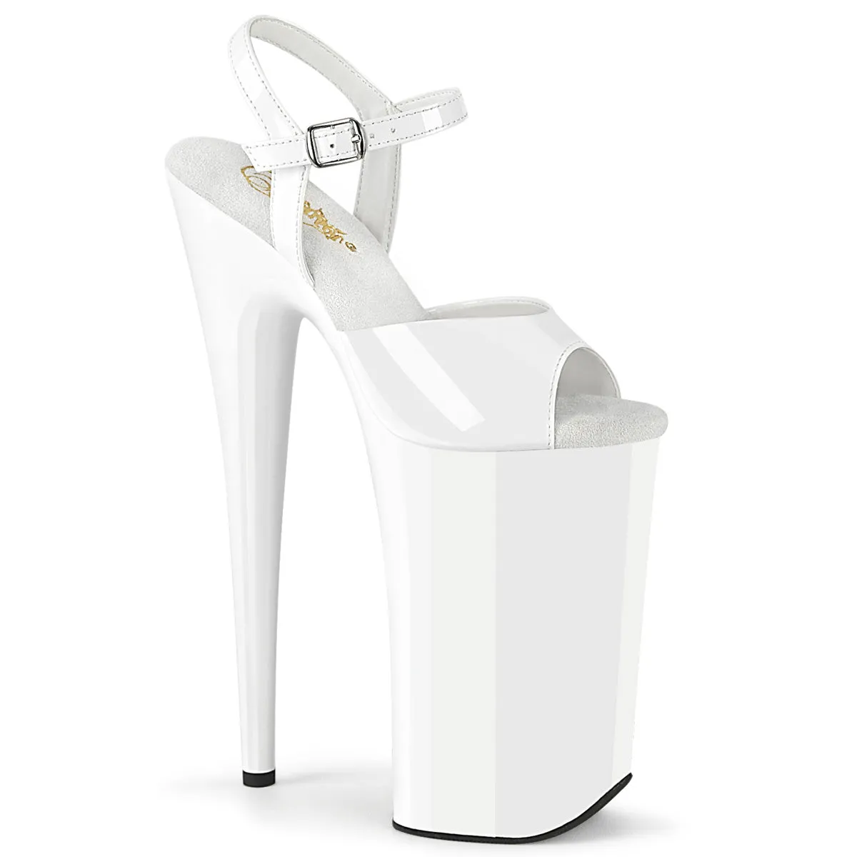 BEYOND-009 Pleaser White Patent Sexy Platform Shoes (Pole Dancing Heels)