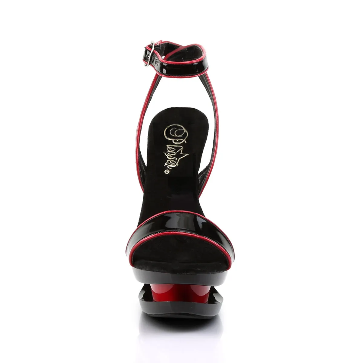 BLONDIE-631-2 Pleaser Black/Red Sexy Platform Shoes (Pole Dancing Heels)