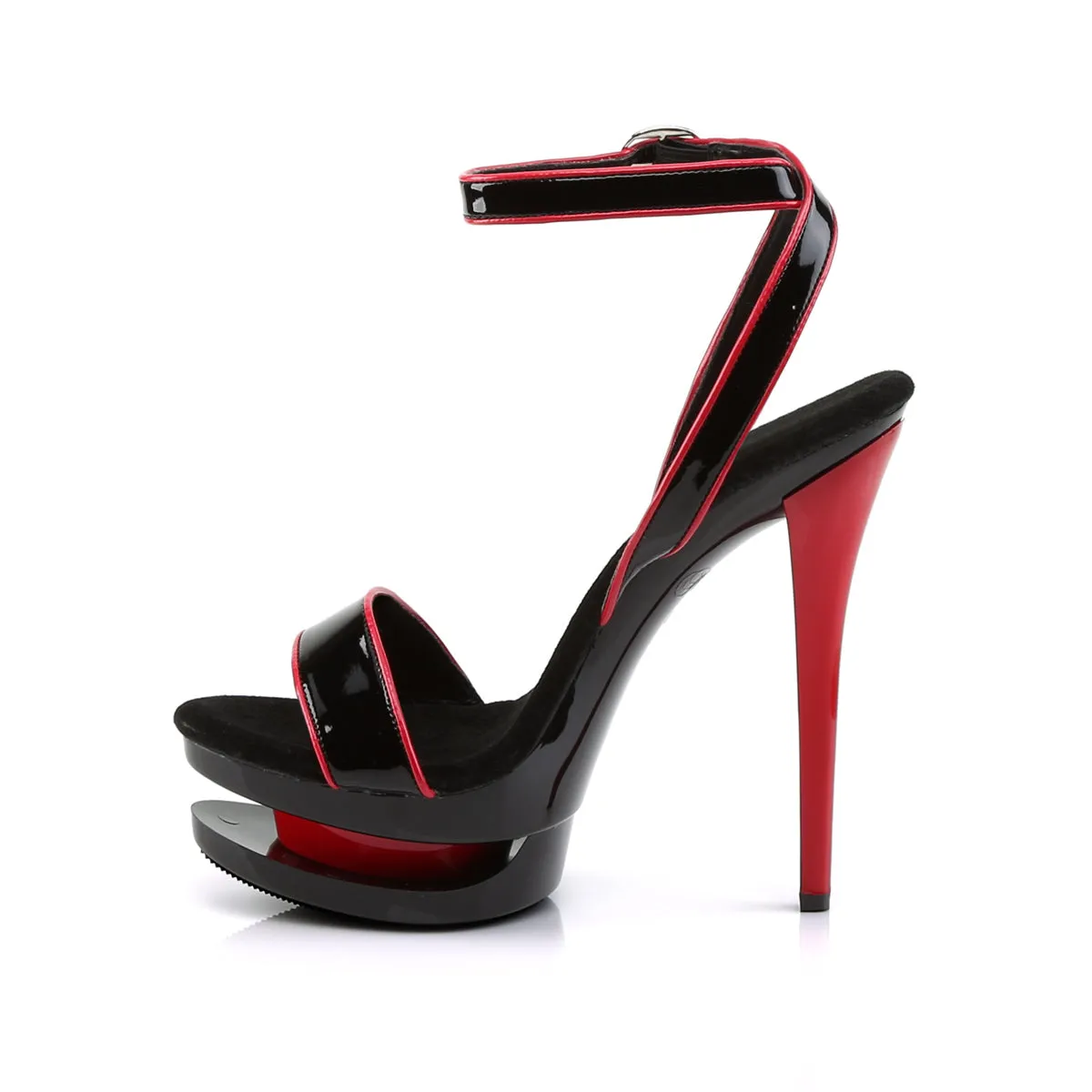 BLONDIE-631-2 Pleaser Black/Red Sexy Platform Shoes (Pole Dancing Heels)