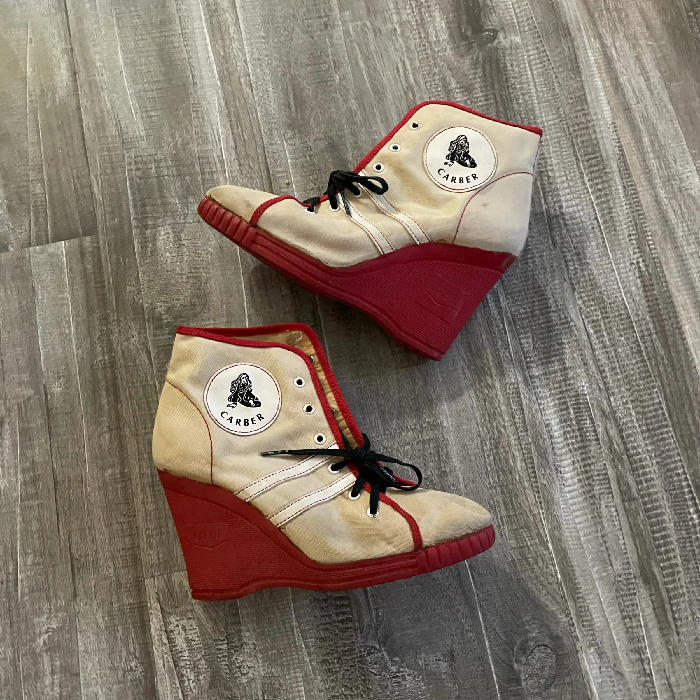 Carber Vintage Italian 1970’s Wedge Sneakers