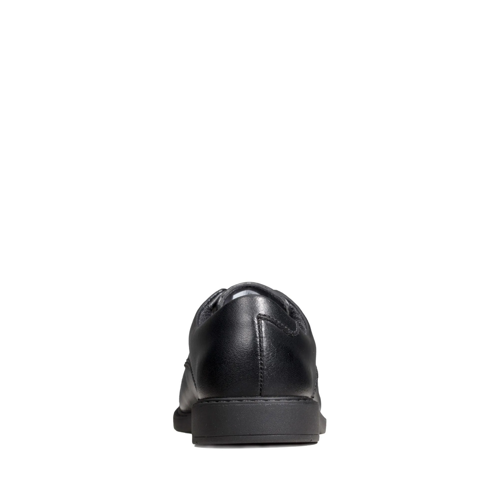 Clarks Boys School Shoe Scala Loop K Black Leather