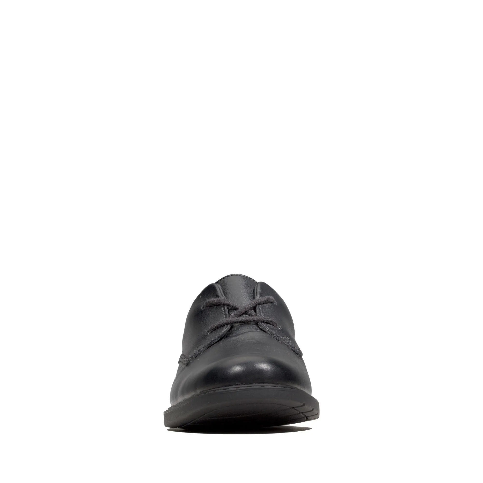 Clarks Boys School Shoe Scala Loop K Black Leather