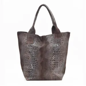 Crocodile tote bag