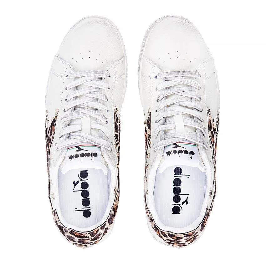 Diadora Game L Low - Leopardate (Maculate Animalier) con Borchie