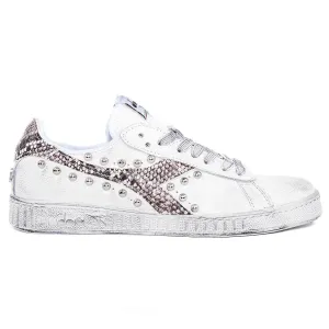 Diadora Game L Low Pitonate con borchie