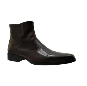 Dino Bigioni Men's Shoes 10154 Brown Leather Ankle Chelsea Boots last pair size 40