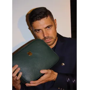 Eros Green Leather Beauty travel case