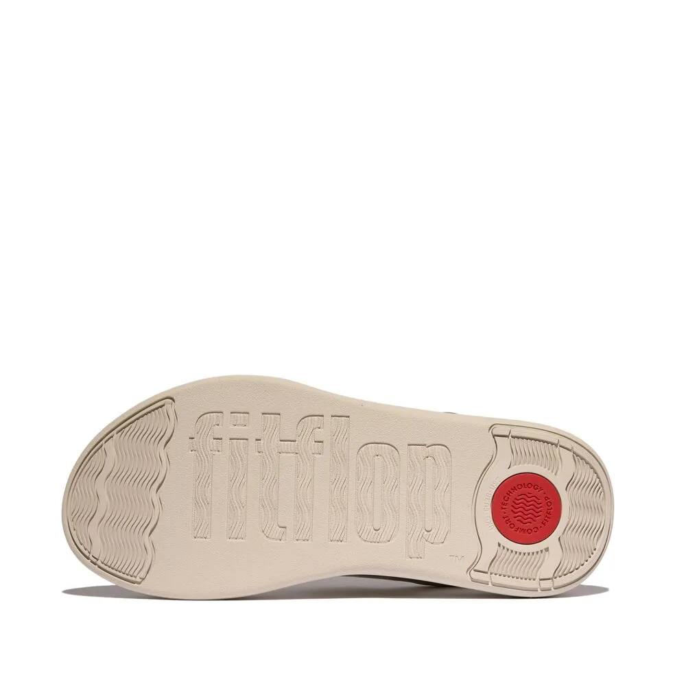 FitFlop F-Mode Go Adjustable Flatform Backstrap Sandals - Platino