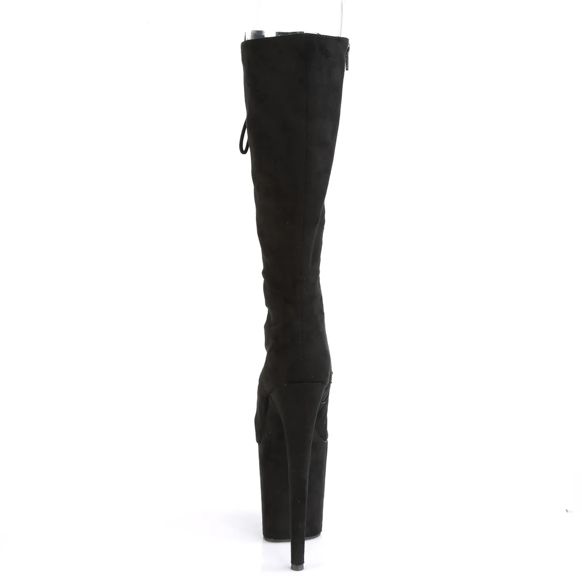 FLAMINGO-2051FS Pleaser Black Faux Suede Sexy Platform Shoes (Pole Dancing Heels)