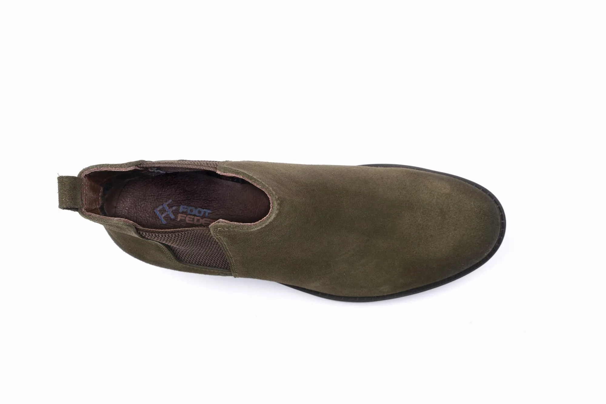 FOOT FEDERATION CHELSEA MENS BOOT SUEDE ARMY GREEN
