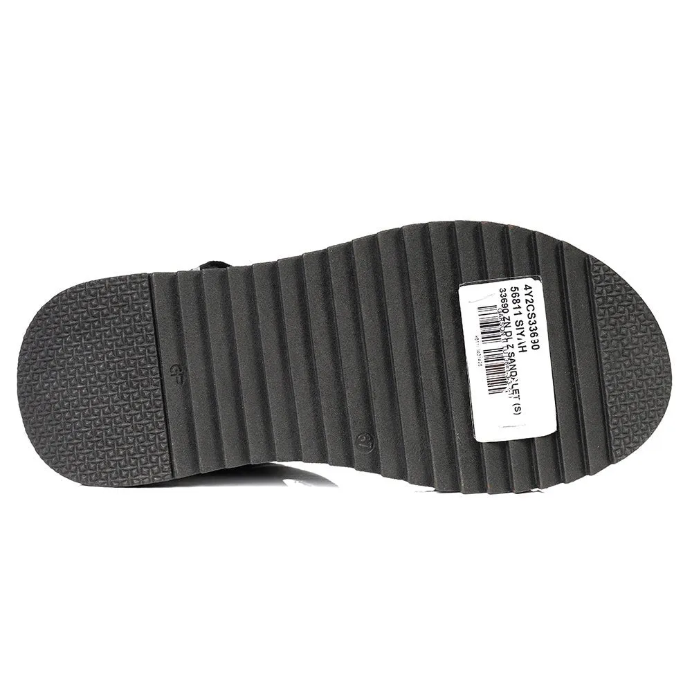 Greyder Women's High Sole Sandals In Black