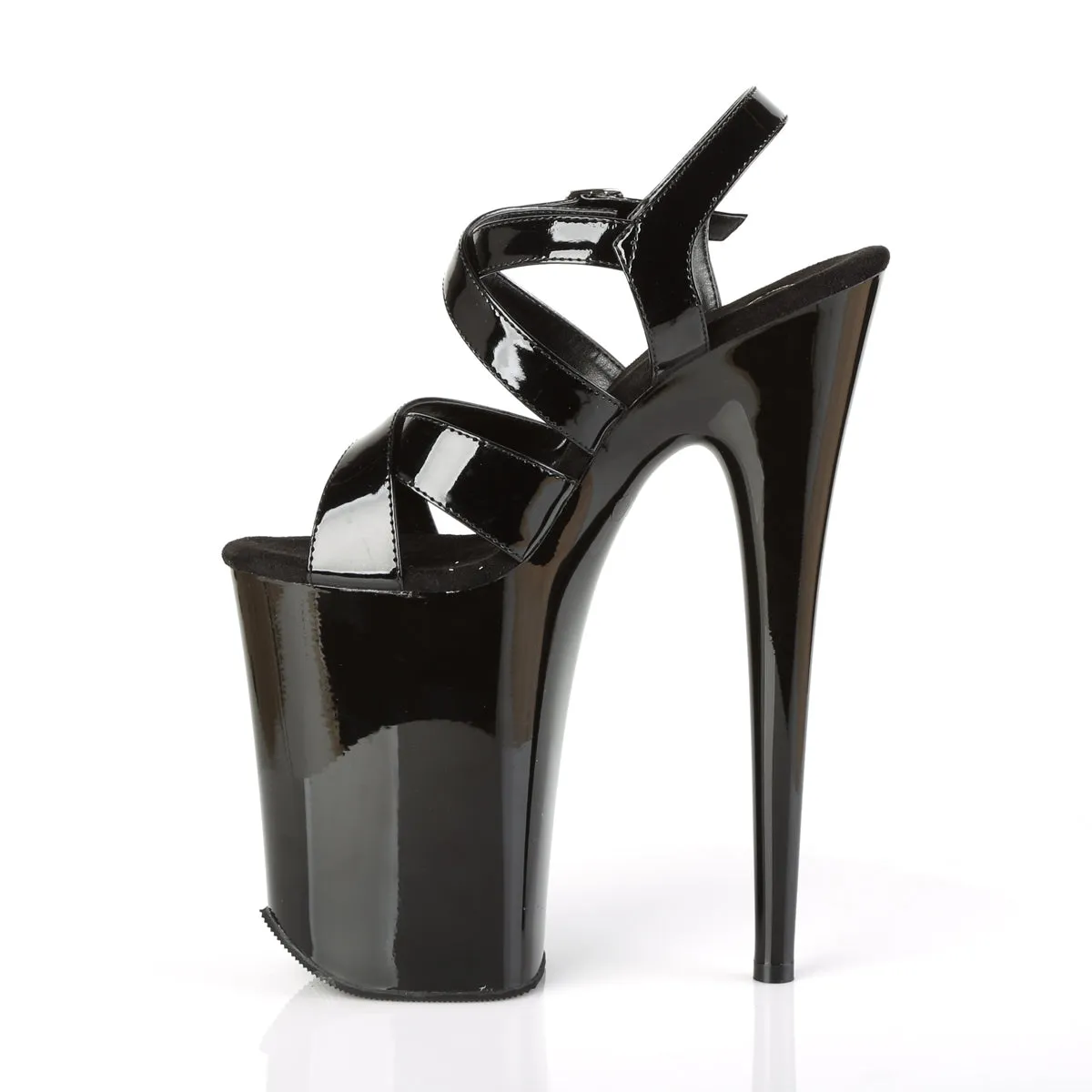 INFINITY-997 Pleaser Black Patent Sexy Platform Shoes (Pole Dancing Heels)