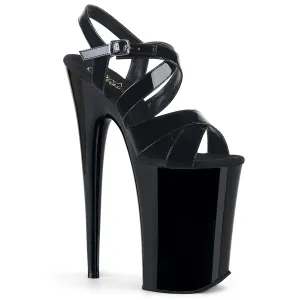 INFINITY-997 Pleaser Black Patent Sexy Platform Shoes (Pole Dancing Heels)