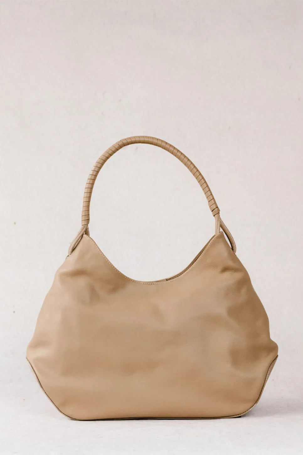 JACKEE RELAXED SHOULDER BAG - DRIFTWOOD