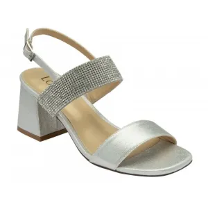 Lotus Womens Sandal Elisena Silver/Diamante