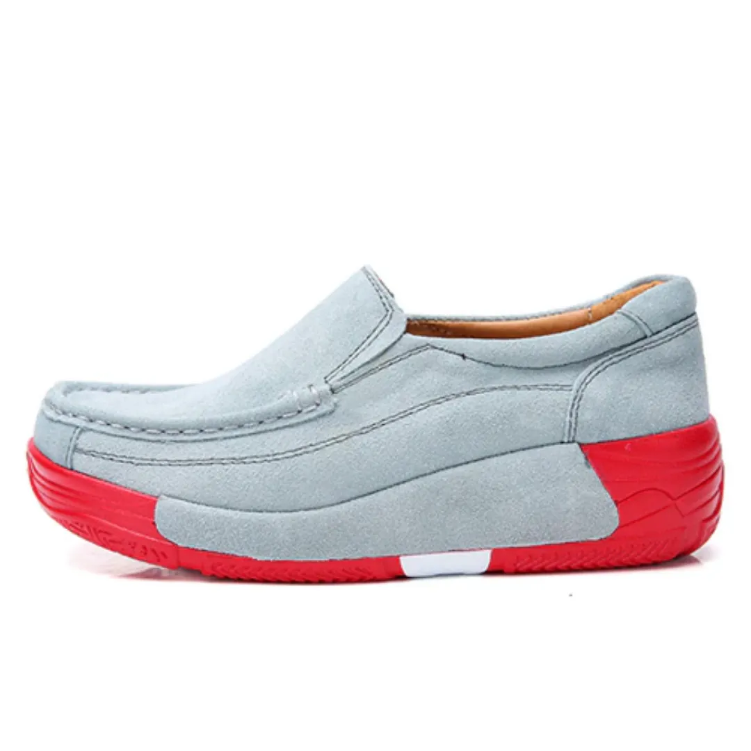 Marbella Women's Platform Slip On Black Shoes