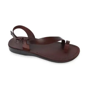 Mia - Leather Backstrap Sandal | Brown