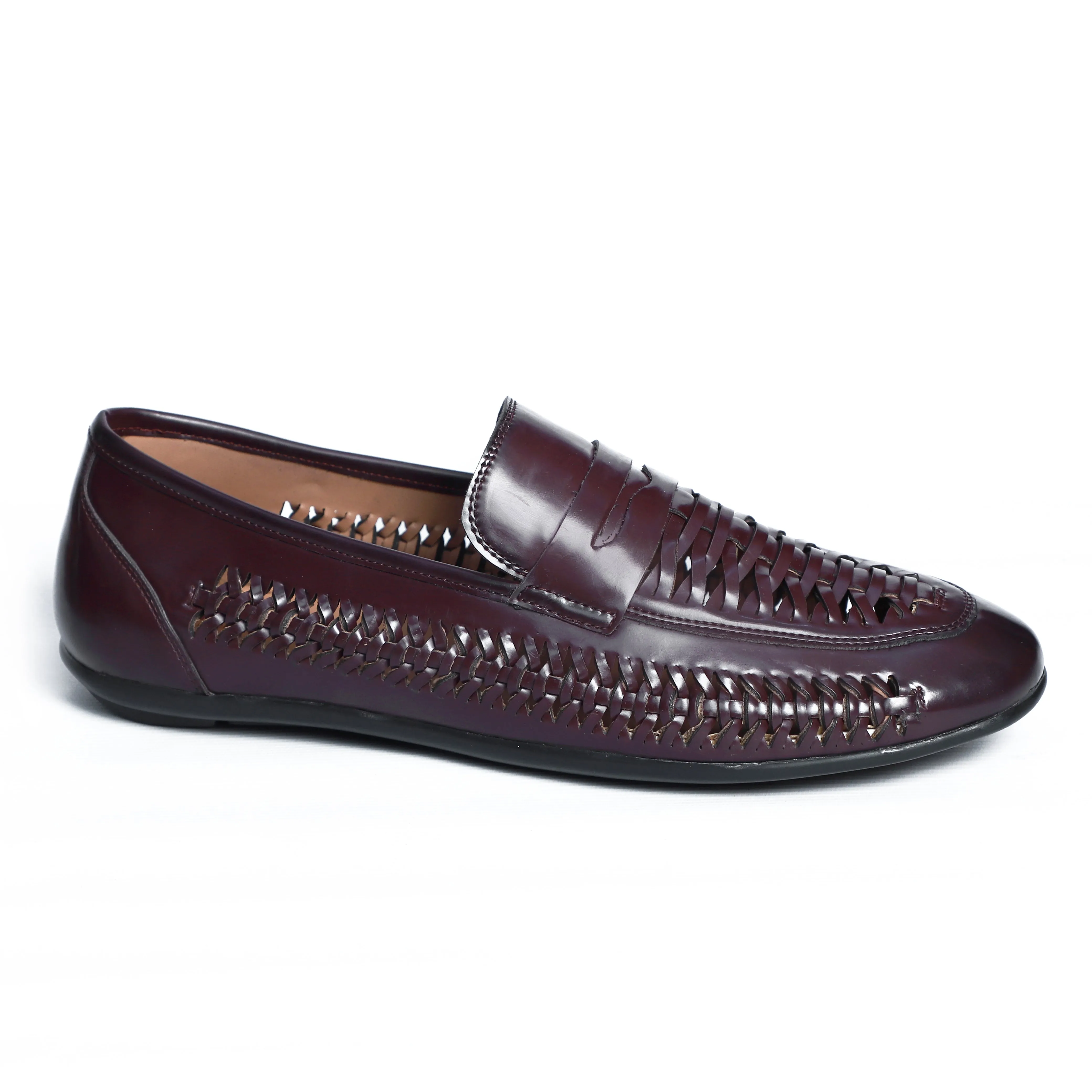NICHE Cherry Hand Weaved Kolhapuri Loafer (Extra Comfortable)