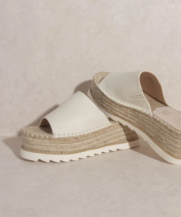 Oasis Espadrille Platform Slide