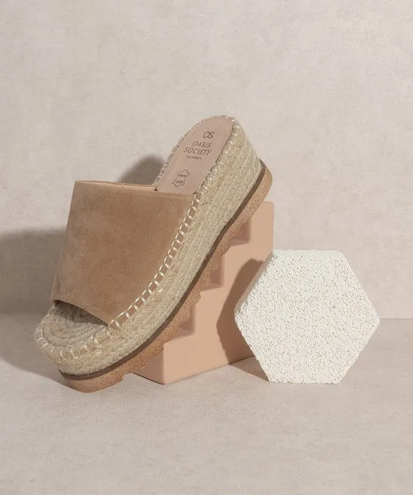 Oasis Espadrille Platform Slide