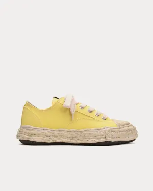 Peterson23 OG Sole Garment Dyed Canvas Yellow Low Top Sneakers