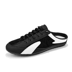 Plain Patterned Half Slippers