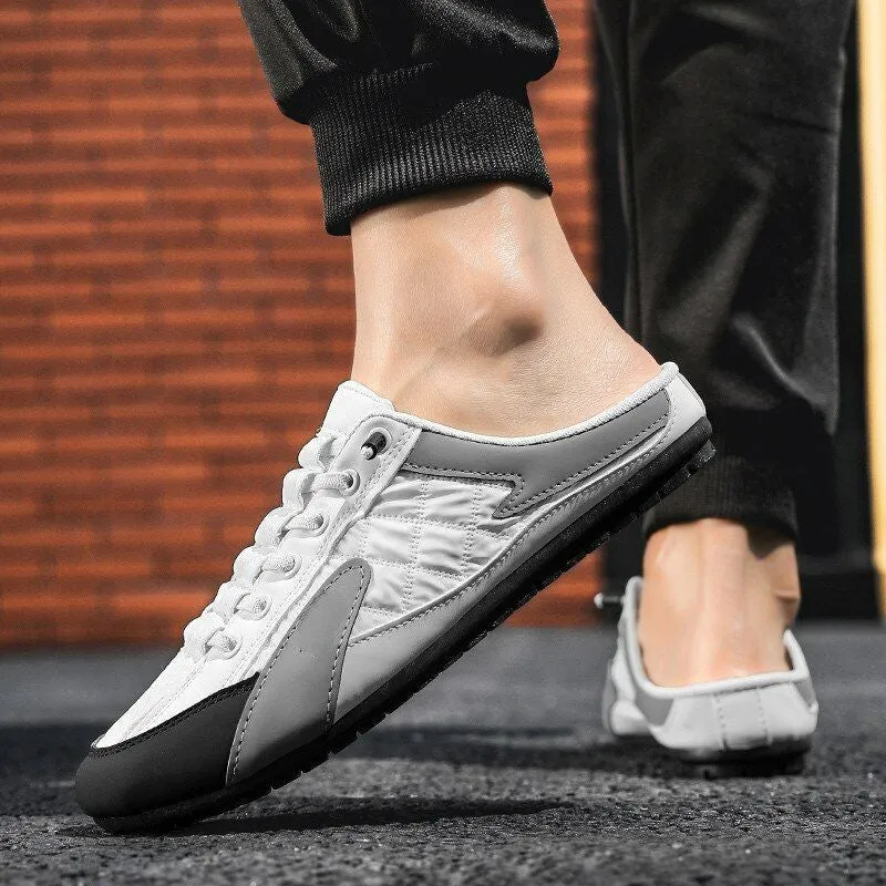 Plain Patterned Half Slippers