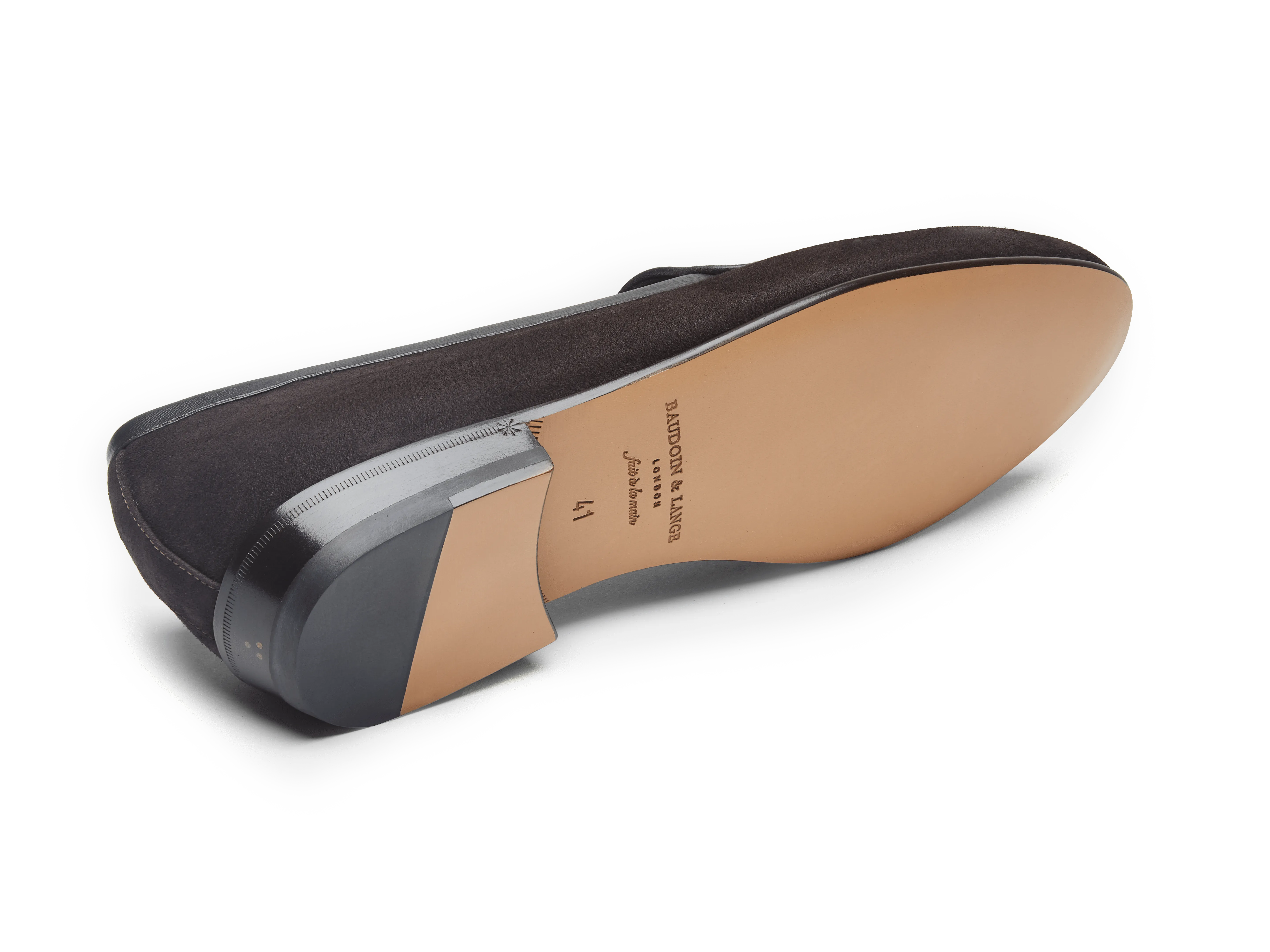 Sagan Classic Loafers in Lusitanias Dark Brown Asteria Suede with Leather Sole