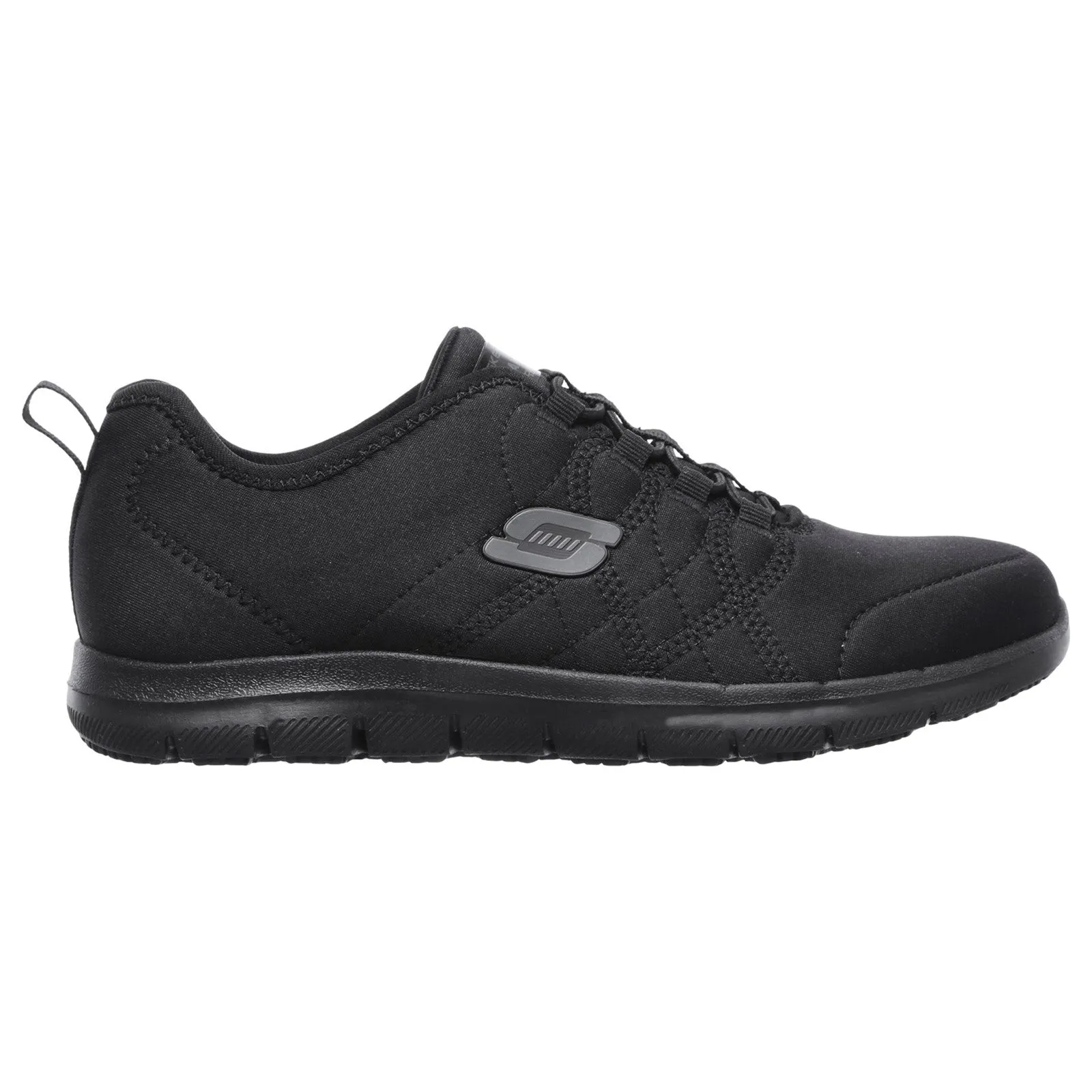 Skechers Womens Ghenter Srelt Occupational Trainers - Black