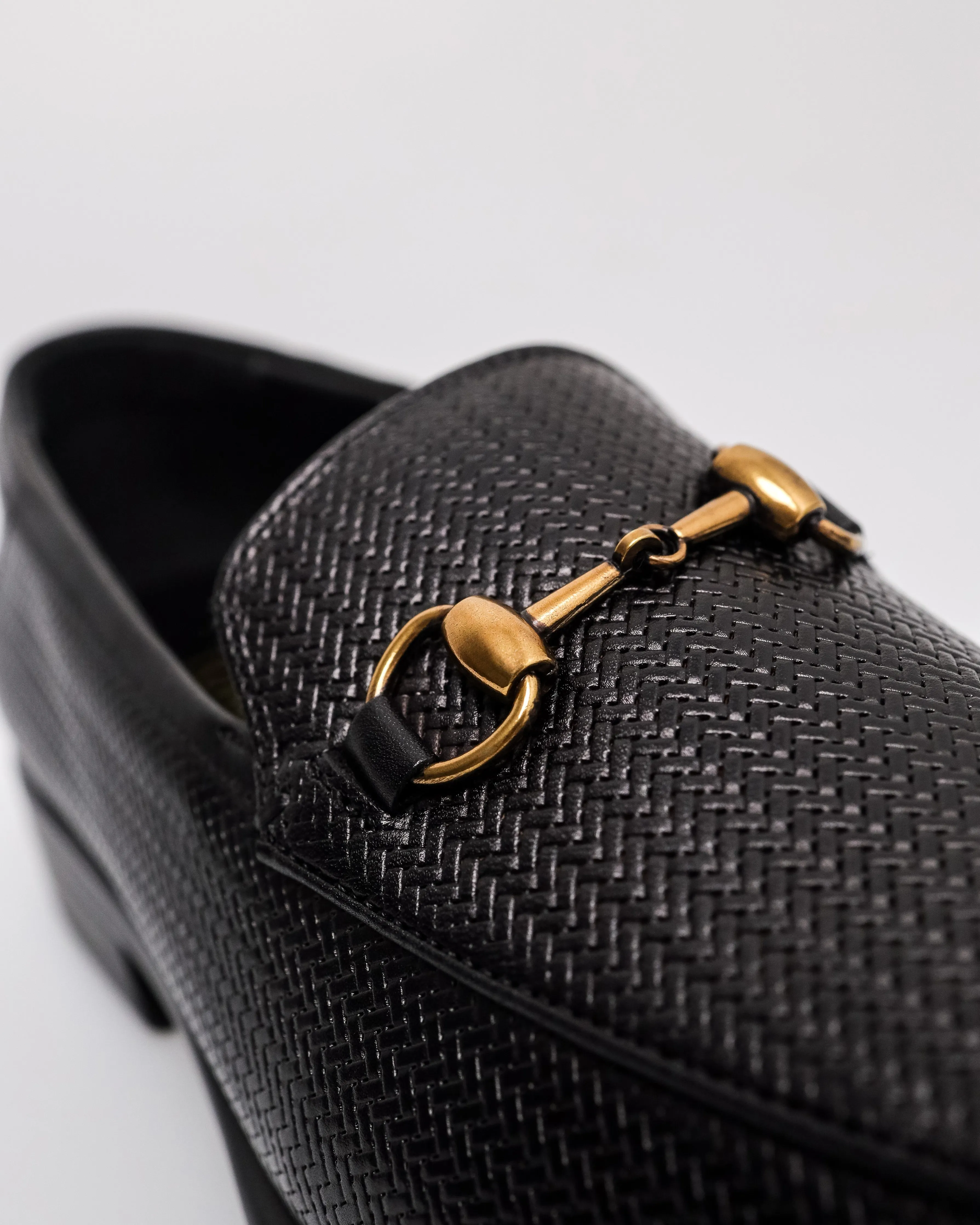 Tomaz F428 Men's Woven Horsebit Loafers