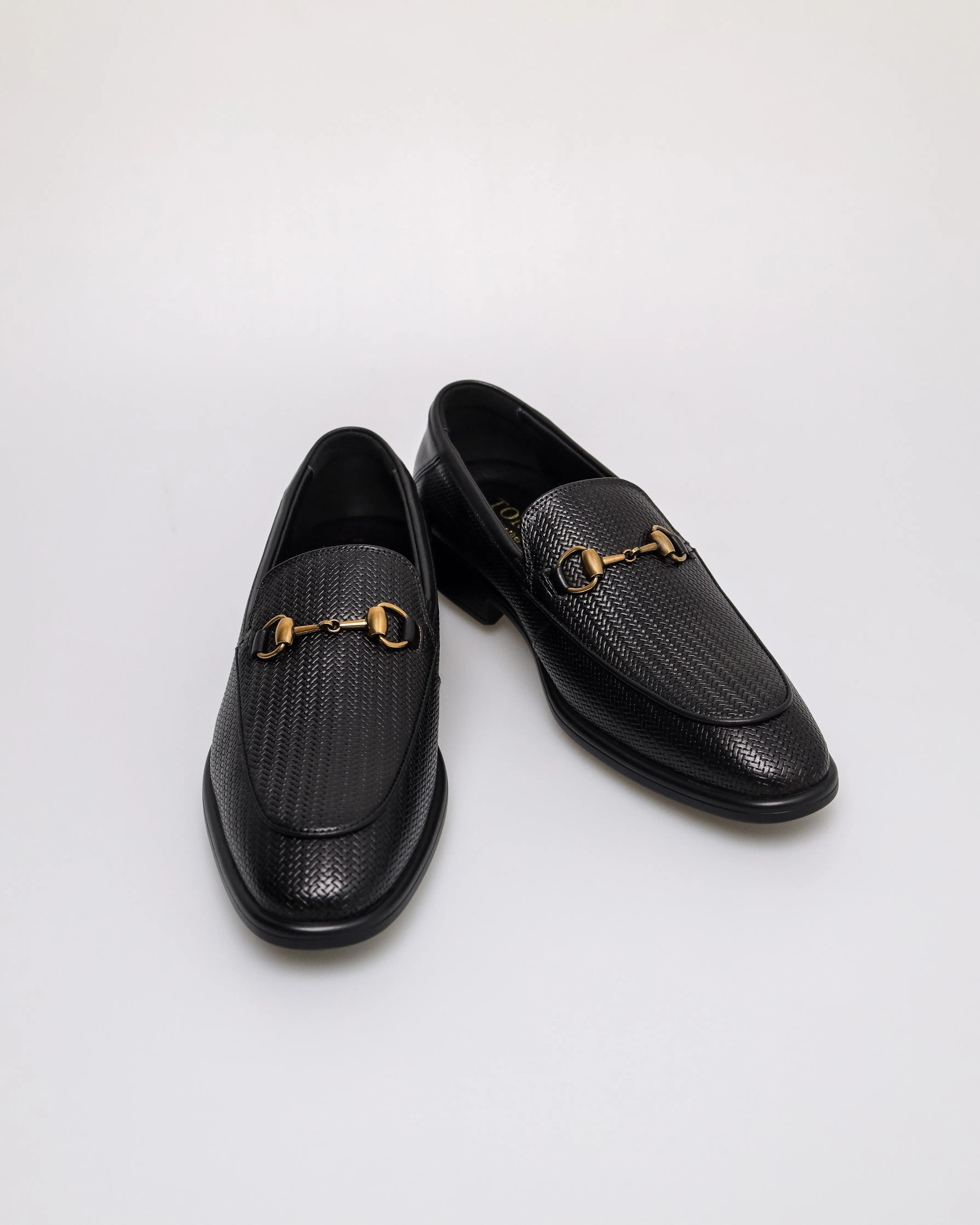 Tomaz F428 Men's Woven Horsebit Loafers