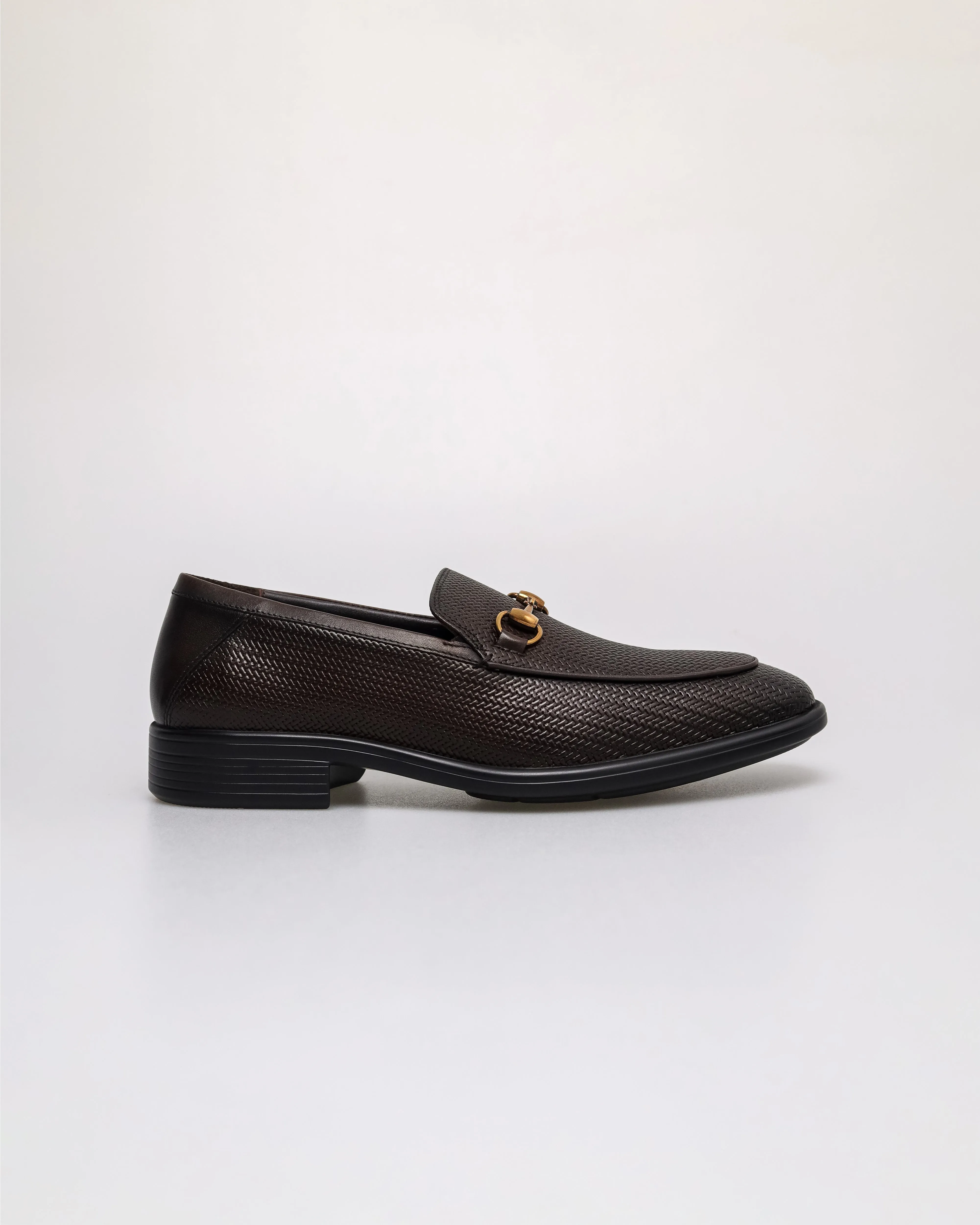 Tomaz F428 Men's Woven Horsebit Loafers