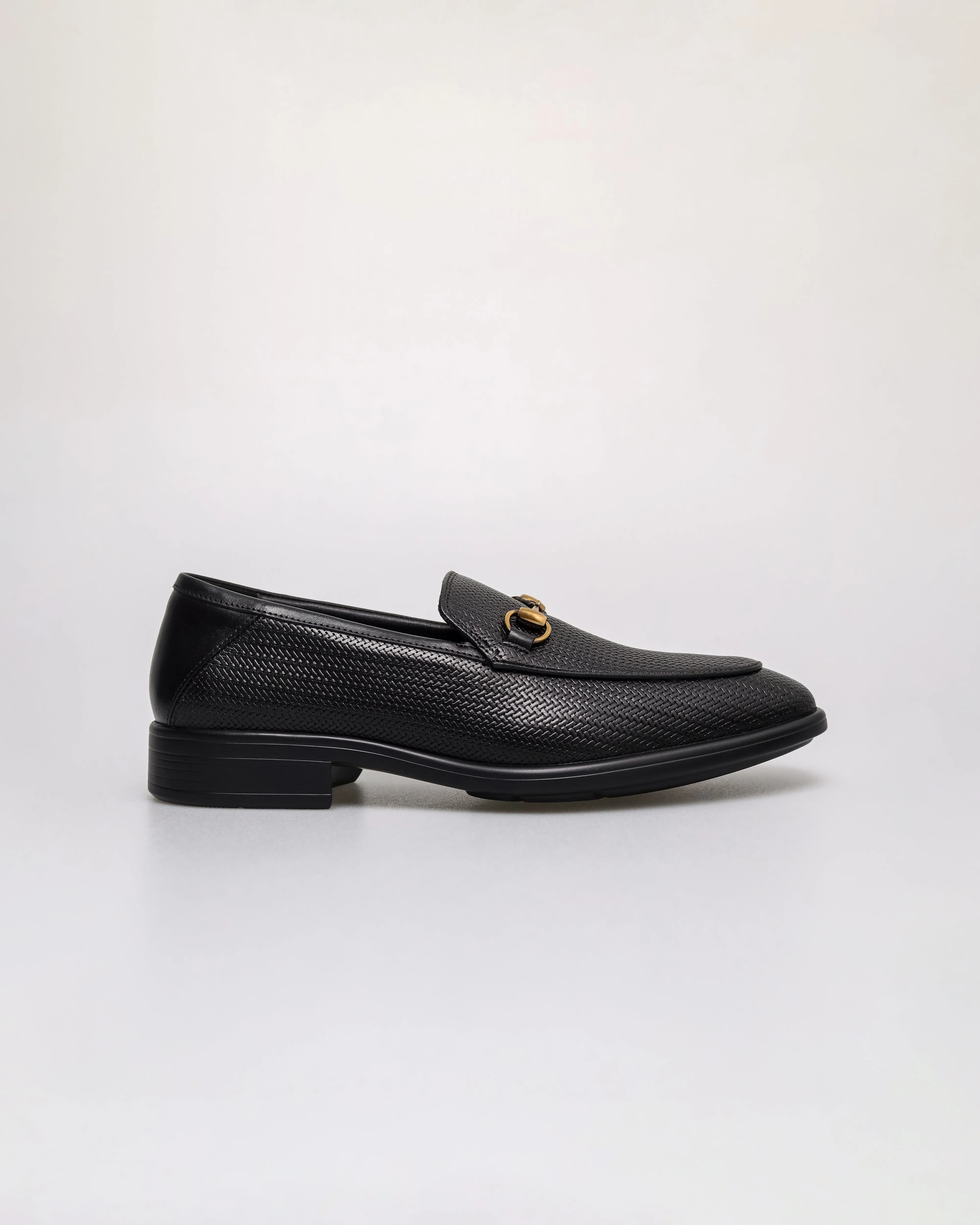 Tomaz F428 Men's Woven Horsebit Loafers