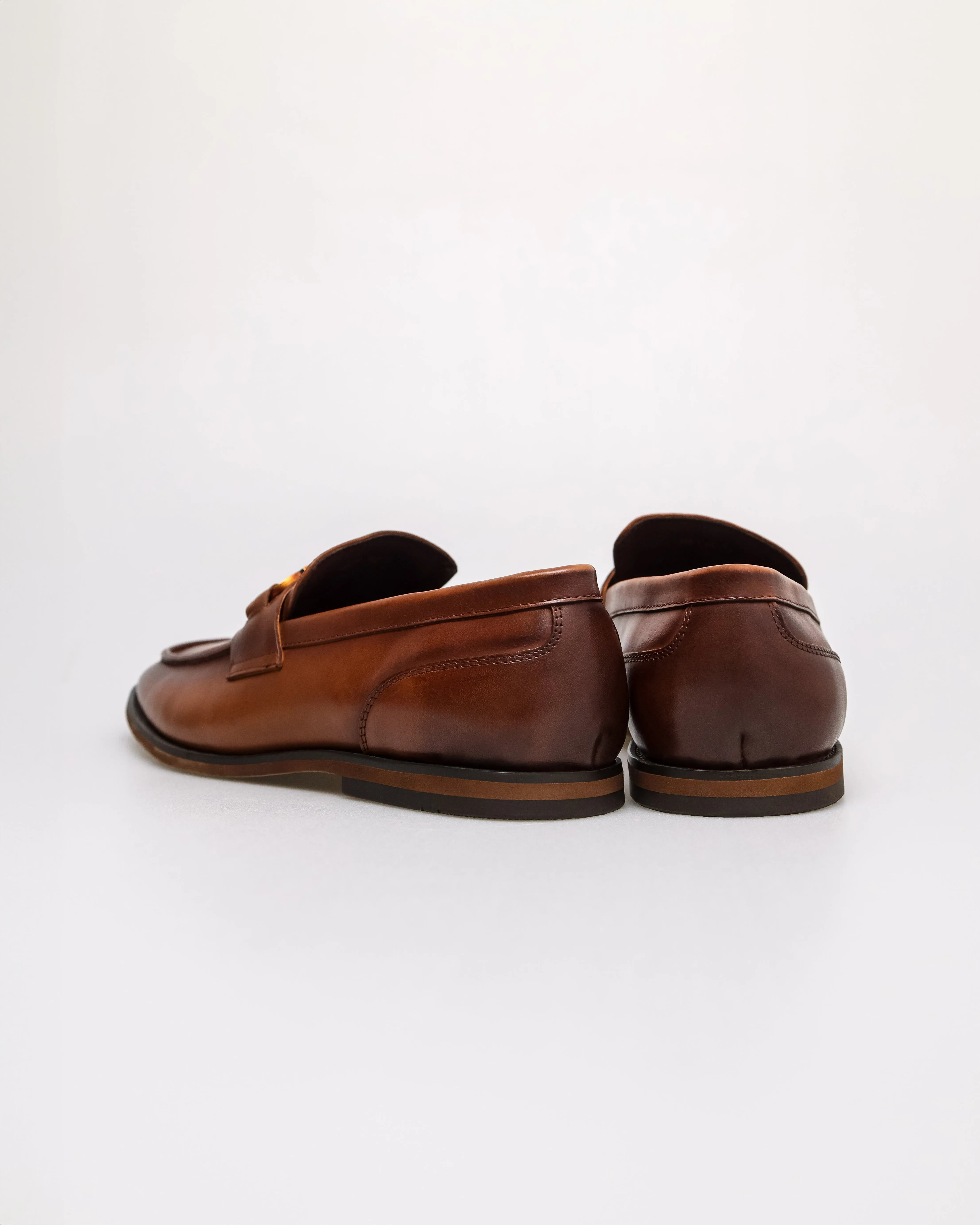 Tomaz HF114 Men's Horsebit Buckle Loafers