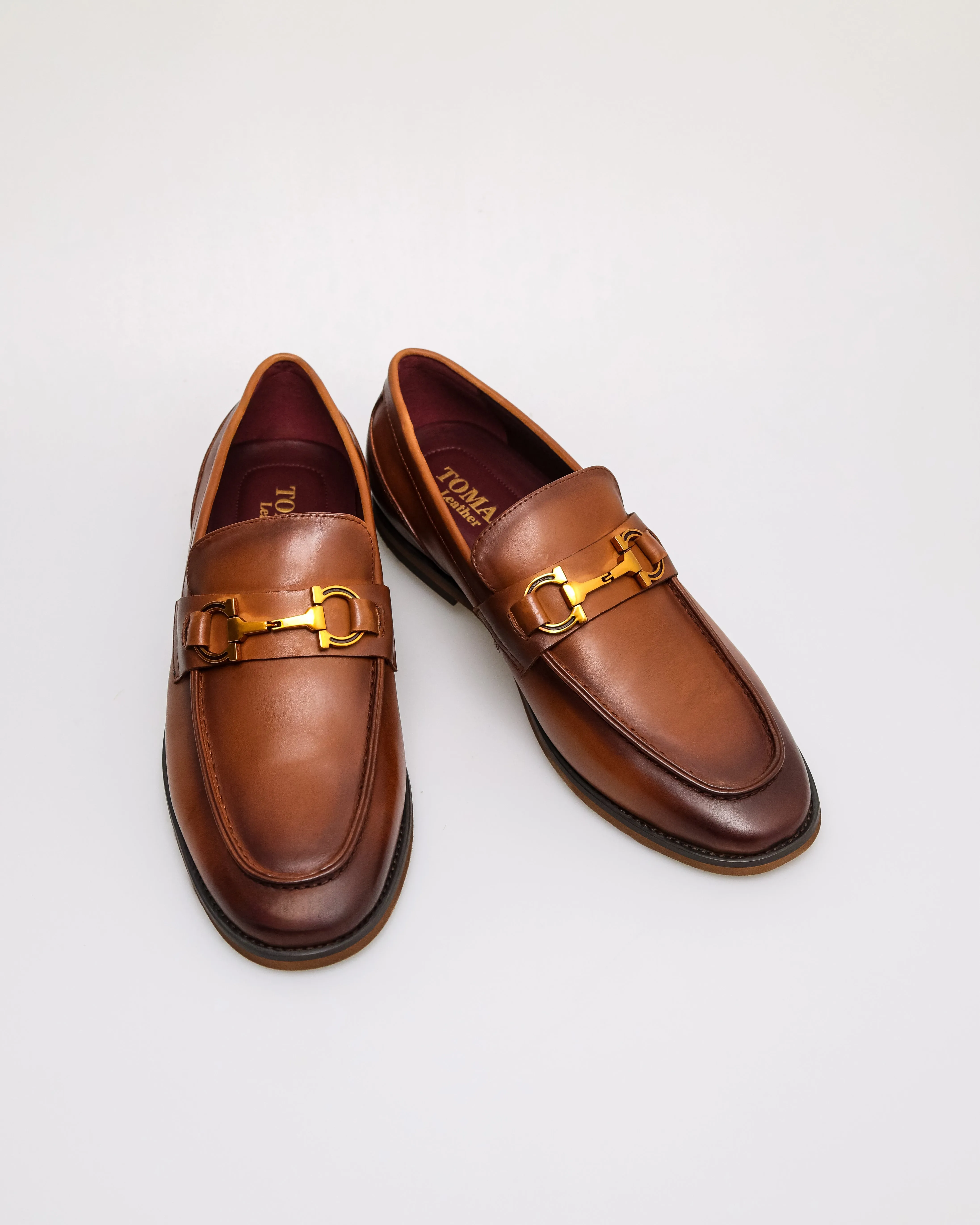 Tomaz HF114 Men's Horsebit Buckle Loafers