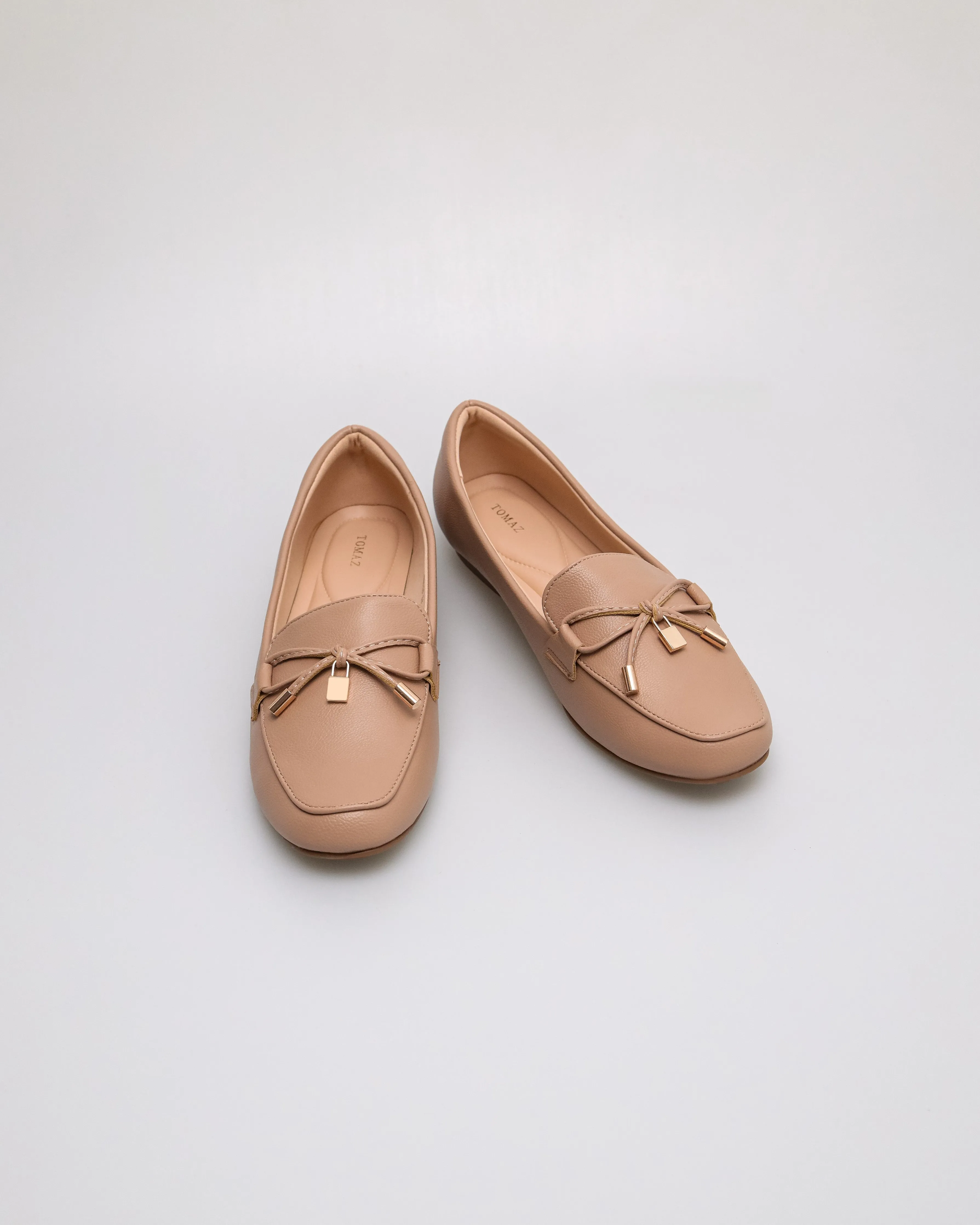 Tomaz NN518 Ladies Tassel Gold Loafers