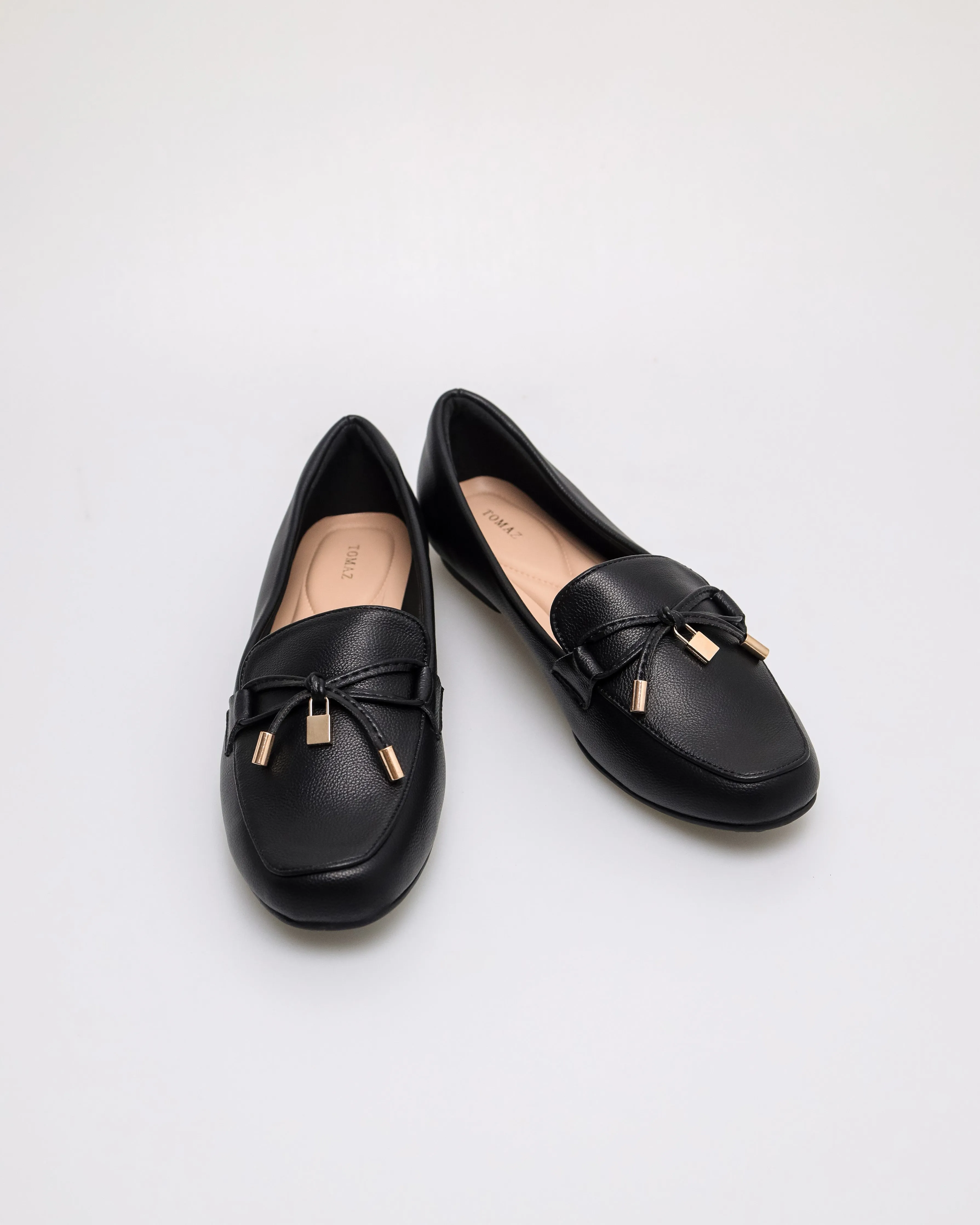 Tomaz NN518 Ladies Tassel Gold Loafers
