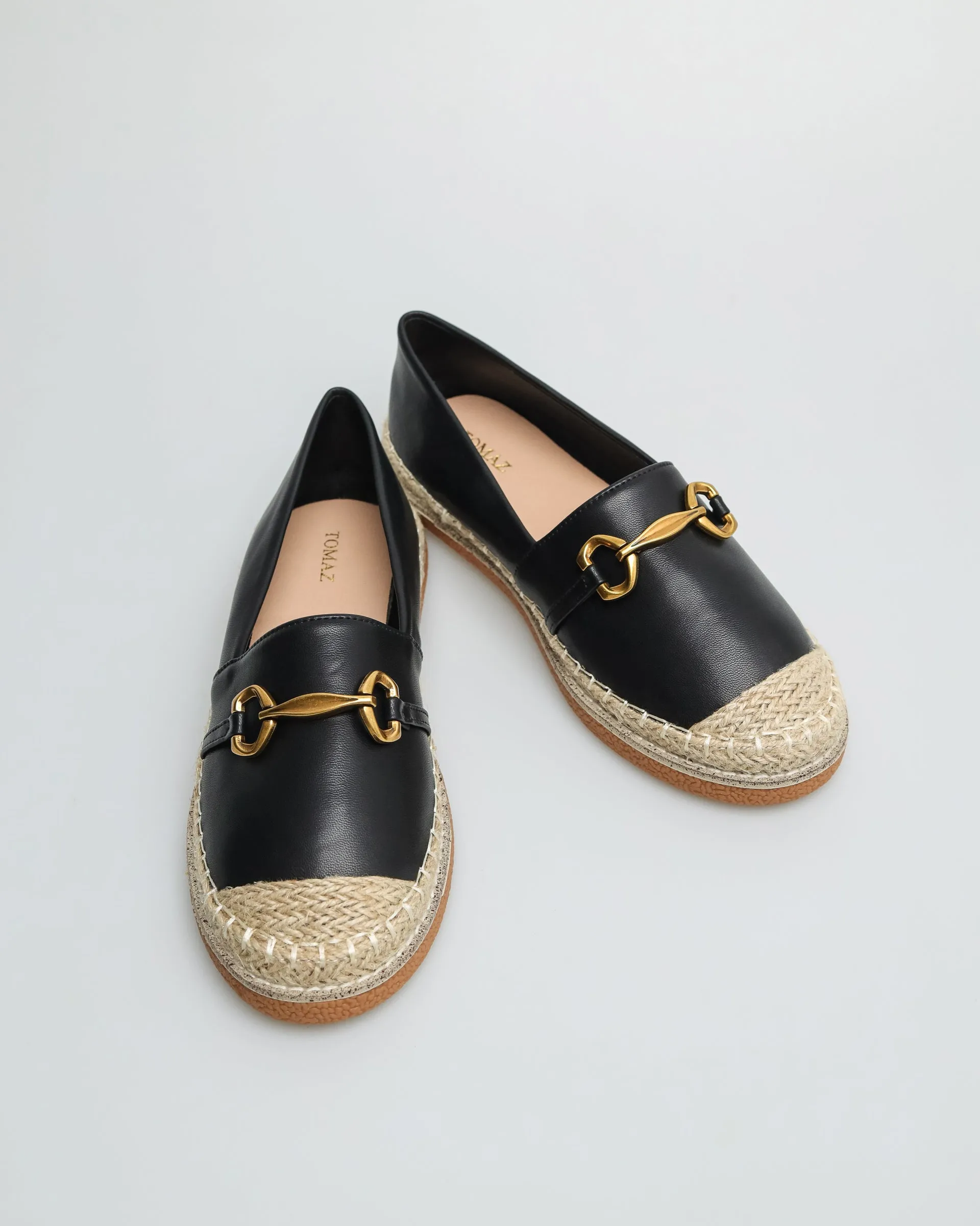 Tomaz YX146 Ladies Espadrilles Buckle Loafers
