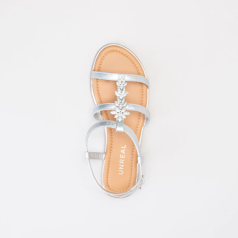 Unreal Women Jewel Trim Sandal _ 150704